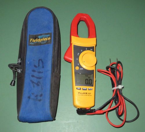 Fluke 337 True RMS Clamp Meter Digital TRMS with Fieldpiece Storage Case &amp; Leads