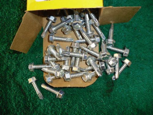 Lawson Self-Drilling Screws Hex Washer Head  1/4 -14x 1&#034; Qty 50 Perma Plate