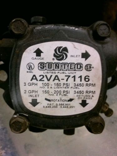 SUNTEC A2VA-7116 SUNTEC SINGLE STAGE 3450 PUMP A2VA7116