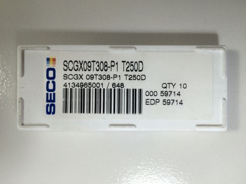 SCGX 09T308-P1 T250D SECO CARBIDE INSERT