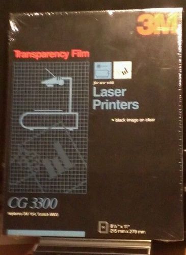 3m transparency film for laser printers (cg3300) for sale