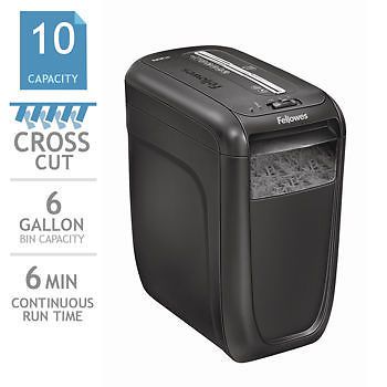 Fellowes® Powershred® 60Cs 10-Sheet Cross-Cut Shredder