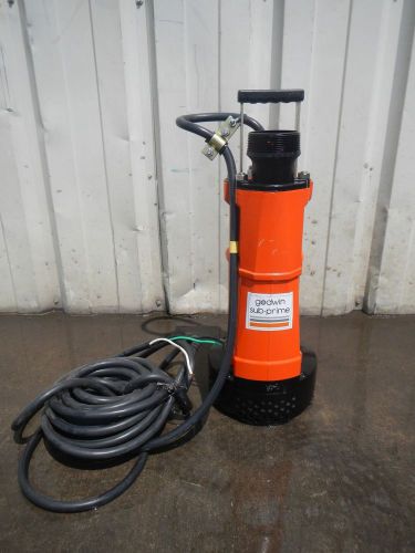 UNUSED GODWIN GSP20 2 Hp PORTABLE ELECTRIC SUB-PRIME DEWATERING SUMP 3&#034; PUMP