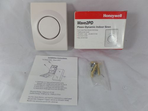 ADEMCO HONEYWELL WAVE2PD PIEZO DYNAMIC INDOOR SIREN  - 105 dB 120ma - NIB