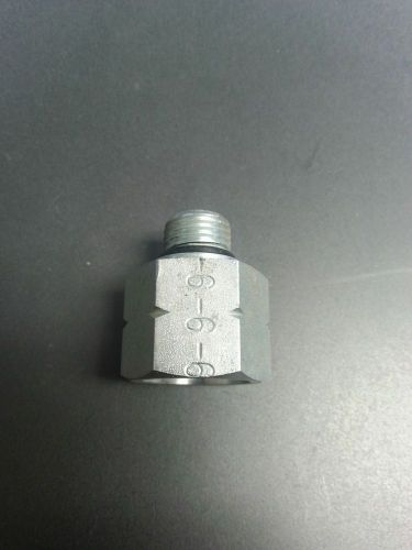 Hydraulic adapter qty. 19 3/8&#034; msae o-ring x 1/2&#034; fsae o-ring, lenz 6410-6-8 for sale