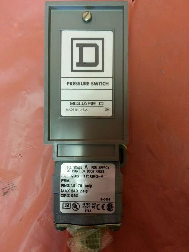 Square D Class 9012 Type GRG-4 Industrial Machine Tool Pressure Switch USA