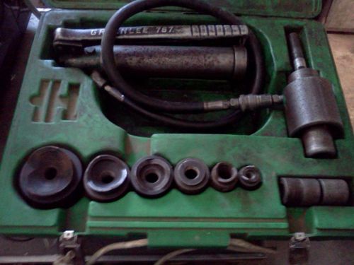 Greenlee Hydrolic punch set 1/2&#034; to 2&#034;