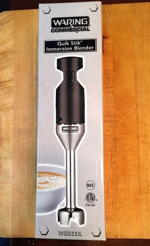 Waring Commercial Wand Mixer - QUIK-STIK Immersion Blender WSB-33X  NIB