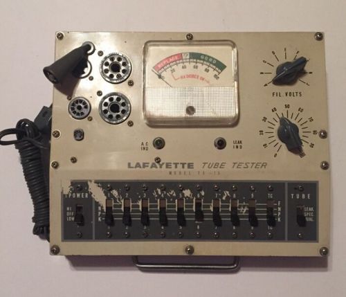 Vintage Lafayette Tube Tester TE-15 Untested