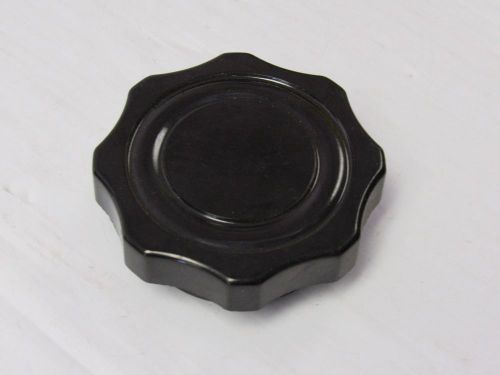 NO NAME BLACK KNOB HANDLE BRASS INSERT 2-1/4&#034; DIAMETER 3/8-16 THREADS FEMALE