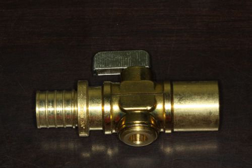 Rehau 3/4&#034; Copper 3/4&#034; Everloc Mini-ball Valve 261376 PEX Fitting