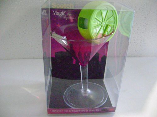 COCKTAIL - -COSMO SCOTCH TAPE DESK TOP DISPENSER / PEN HOLDER * NEW