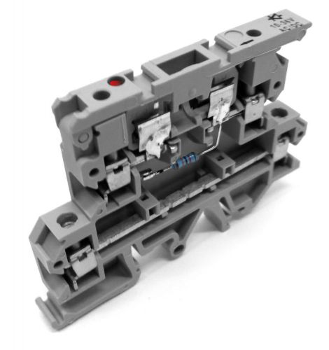 Allen-Bradley 1492-JD3FB24 Terminal Block, Two-Level Block, Grey w/LED [PZJ]