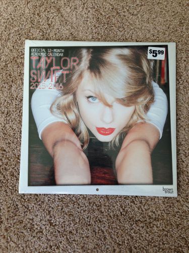 New Taylor Swift 12 Month Academic Calendar Aug 2015 - Jul 2016 College School