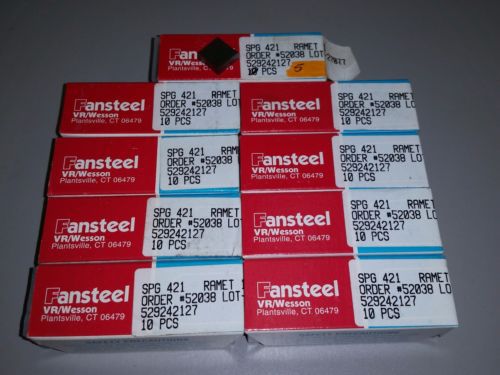 SPG 421 CARBIDE INSERTS LOT OF 85