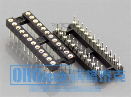 10pcs round hole 24pin pitch 2.54mm dip ic sockets adaptor #8818053