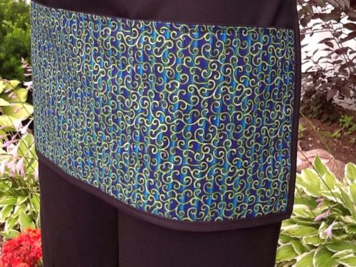 Black Blue Green server waitress waist apron 3 pocket restaurant Classyaprons