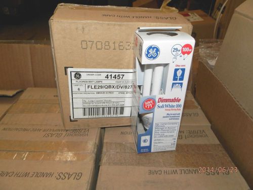 Case of 6  29w=100 watt  compact fluorescent  bulb standard base for sale