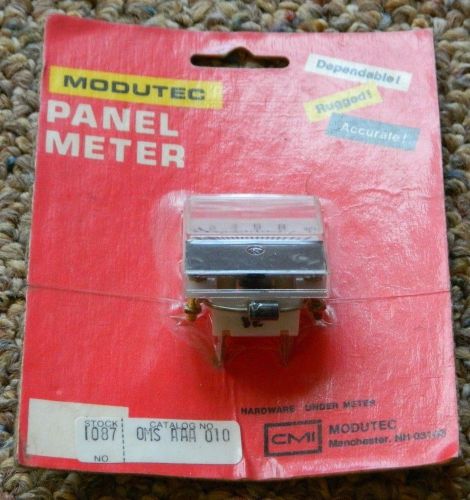 CMI Modutec AC Amperes Panel Meter 0 to 10 A With Two Diodes &amp; Instructions  NEW