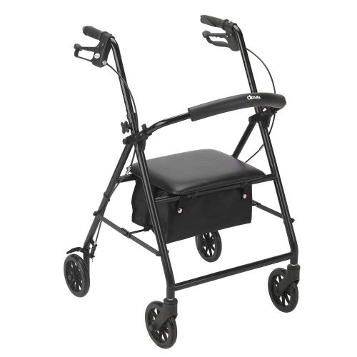 R800bk-drive rollator with 6&#034; wheels black-free shipping for sale