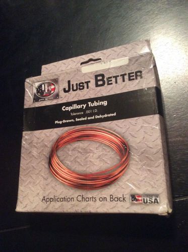 Jb Industries, Tc8-85-9 Capillary Tubing .085 Id X .145 Od X9 Foot