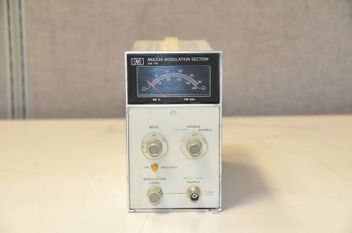 Hp Agilent Keysight 86633B  Modulation AM FM Plug-In 20 Mhz