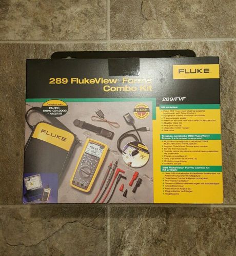 Fluke 289/fvf industrial logging multimeter flukeview forms combo kit for sale