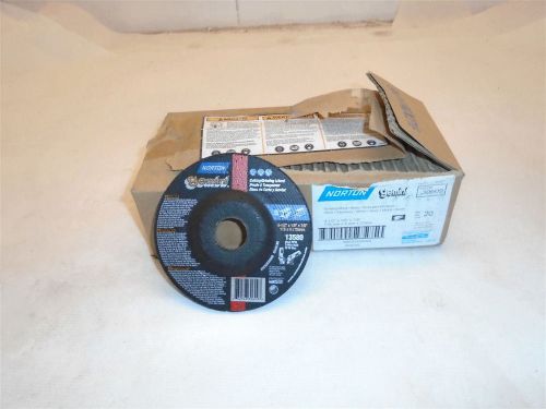 NORTON 66252830609 4-1/2&#034; X 1/8&#034; X 7/8&#034; GRINDING WHEELS NEW PCK OF 20 USA F/S