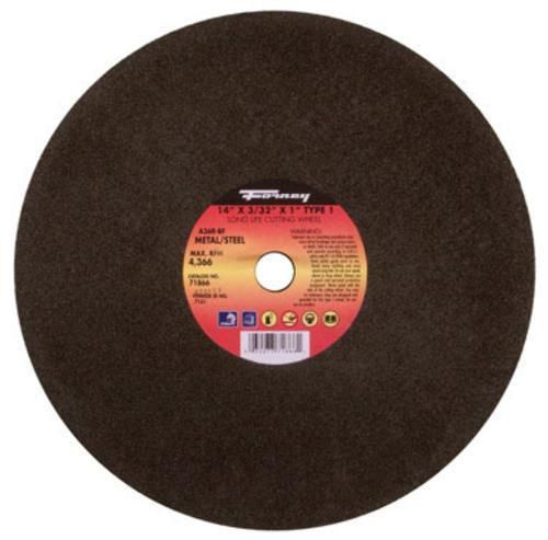 Forney Industries 71866 14&#034;x3/32&#034; x 1&#034;  Metal Cutting Wheel