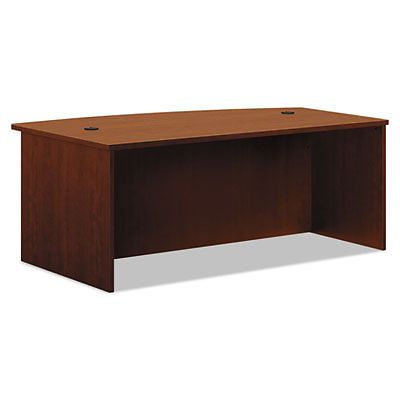 BL Laminate Series Bow Front Desk Shell, 72w x 42w x 29h, Medium Cherry, 1 Each