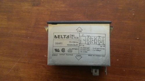 Delta Electronics 06AR1 Power Entry Module EMI Filter,