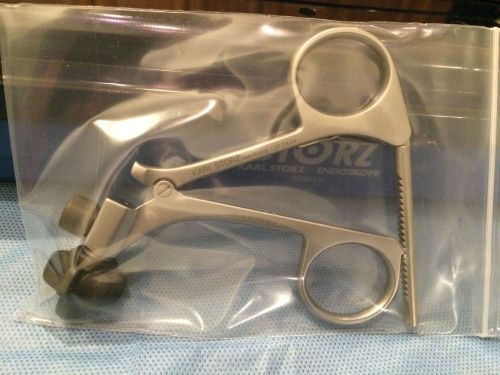 NEW Storz 33132 CLICKline Forceps Handle w Manhes Swing Ratchet Stainless Steel