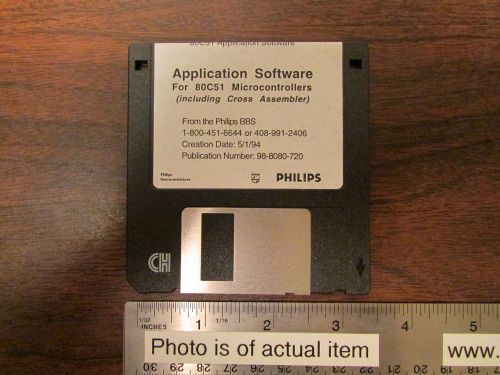 Vintage Software Application Assembler 80C51 Microcontroller Philips 1994