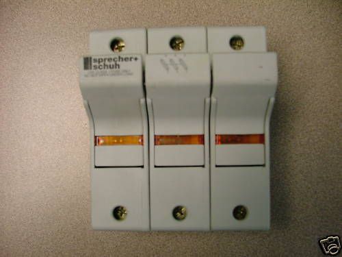 SPRECHER+SCHUH FUSE HOLDER, FH7-3PJ30-L, NEW/NO BOX