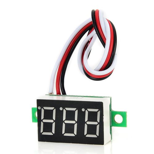 Red 0.36&#034;Mini DC Digital Panel Mount Voltmeter LED 0~30V for Car Motorcycle