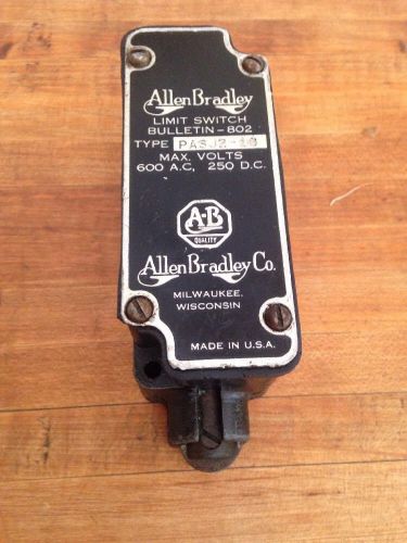 ALLEN BRADLEY,  PRECISION LIMIT SWITCH,  PASJ218,  SERIES B, 5 AMP, 110-220 AC