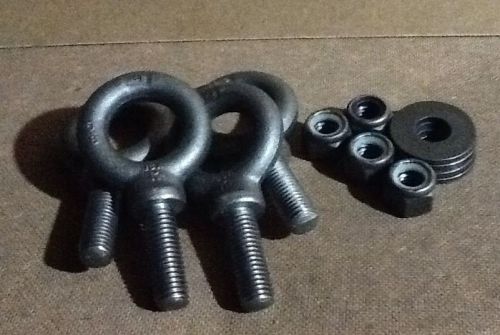 (4) 5/8 forged shoulder eyebolt with nuts and flat washers. usa made for sale