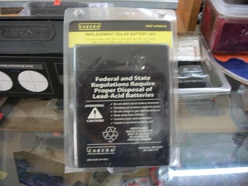 ZAREBA REPLACEMENT SOLAR BATTERY 6V-NEW #07068-92