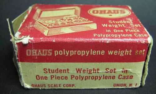 OHAUS VINTAGE STUDENT MASS WEIGHT SET