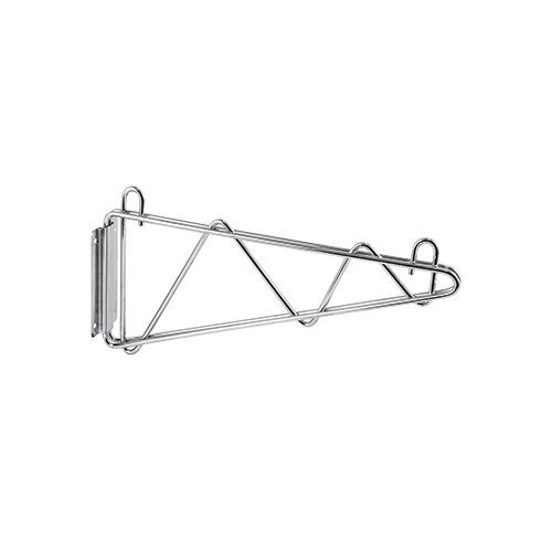 Winco VCB-24, 24-Inch Wide Shelving Wall Mount Brackets, Chrome Plated, 1-Pair