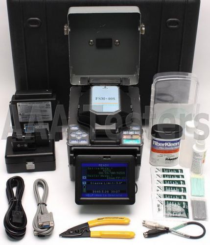 Fujikura fsm-40s sm mm fiber core alignment fusion splicer fsm40s w/ cleaver for sale