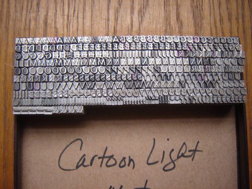 Letterpress Metal Type  &#034; Cartoon Light&#034;  14 Point