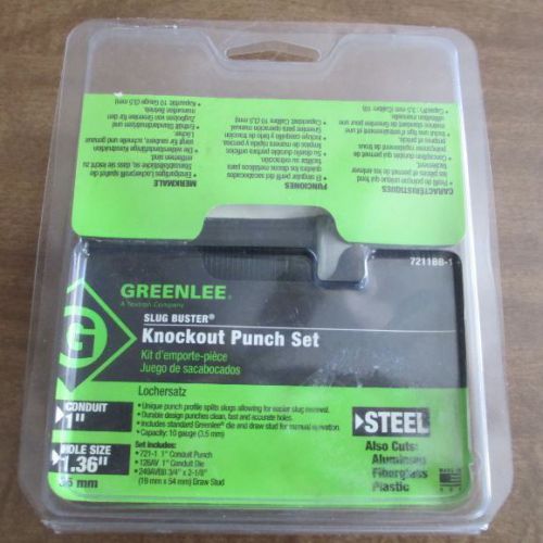 GREENLEE SLUG BUSTER KNOCKOUT PUNCH SET 7211BB_1 ORIGINAL CASE