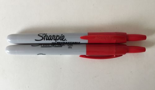 Sharpie Retractable Marker Red (Sharpie 36702) - 2 pack