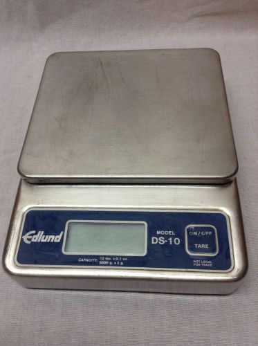 EDLUND DS-10 ELECTRONIC PORTIONING SCALE 10 POUND CAPACITY