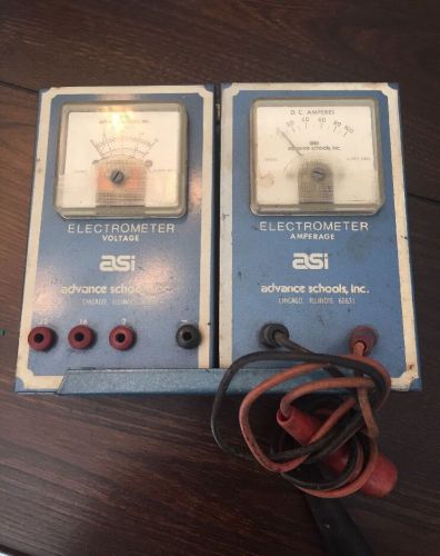 vintage ASI Volt/amp Electrometer Test Equipment Meter