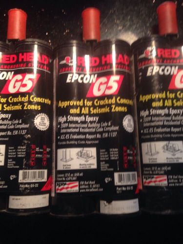 Red head anchoring adhesive g5 epoxy. less than $9.00 each!! great deal! for sale