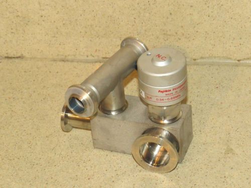 Fujikin inc pneumatic valve type nc - o.p. 0.34-0.69 mpa (r18) for sale