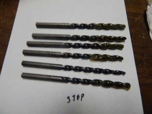 W &amp; B .263 &#034; x .323&#034; Step Twist Drill Bits lot of 6 Pcs