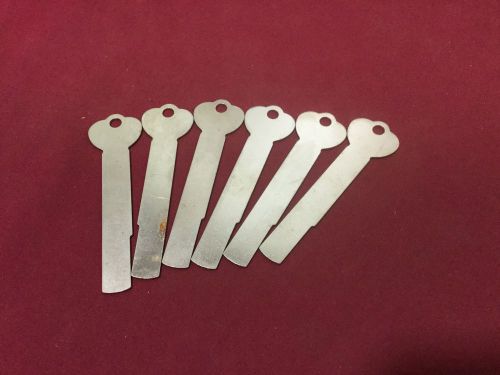 Ilco Flatt Steel 1226 Key Blanks, Set of 6 - Locksmith